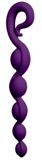 Фиолетовая анальная цепочка Bendybeads - 26,2 см.